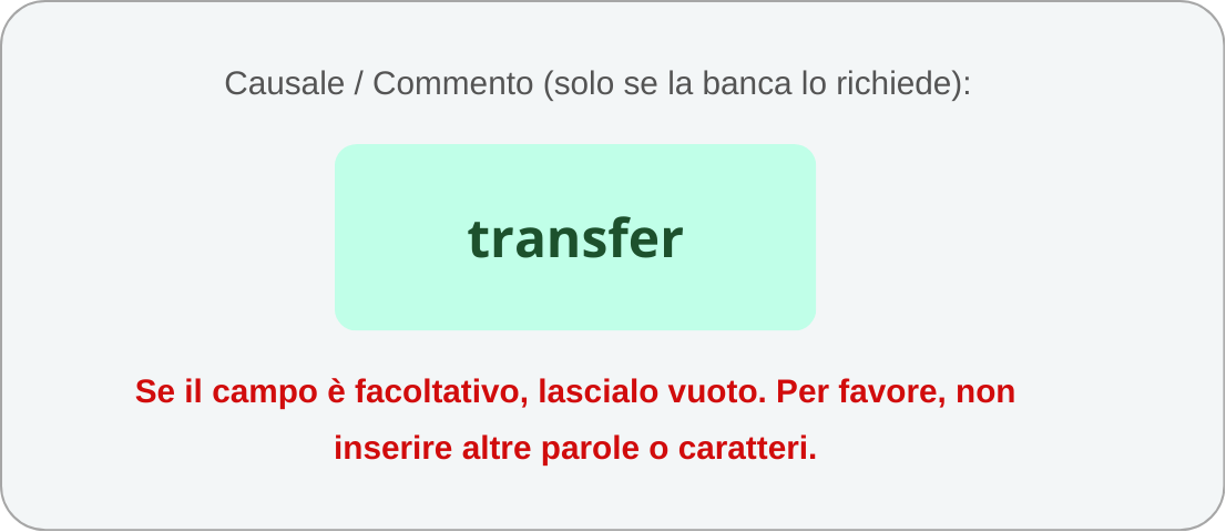 Dati destinatario